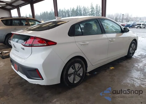 2020 Hyundai Ioniq Hybrid Blue from USA, damaged, VIN KMHC65LC0LU233531